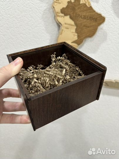 Коробке деревянная подарочная упаковка