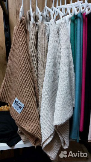 Хиджаб зимний тёплый балаклава вязаная