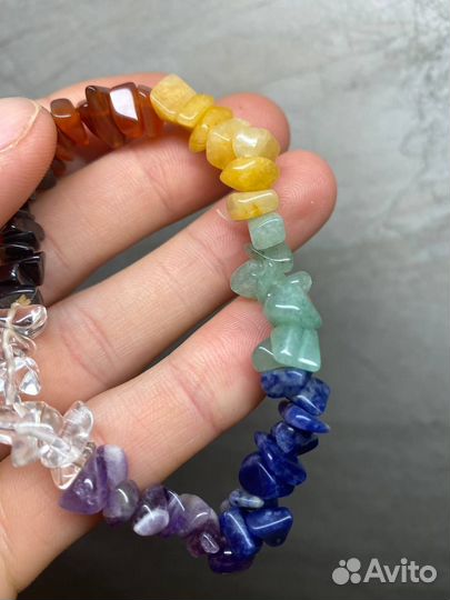 Браслет по чакрам из натуральных камней