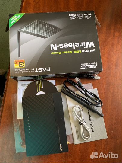 Роутер asus DSL-N10 wireless-N150 adsl