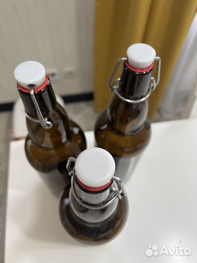 Стеклянная бутылка 1 л