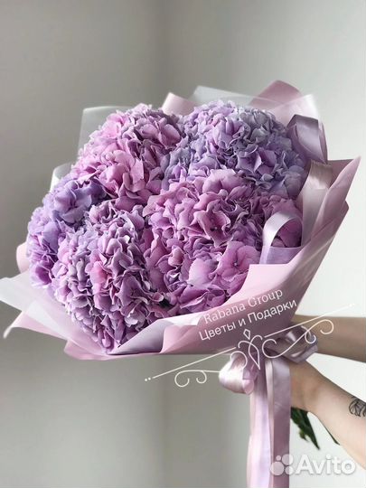 Гортензии с доставкой 24/7, букеты из гортензий