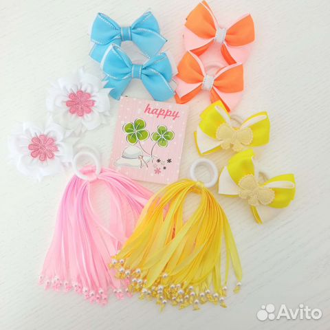 Бантики и резиночки ручной работы