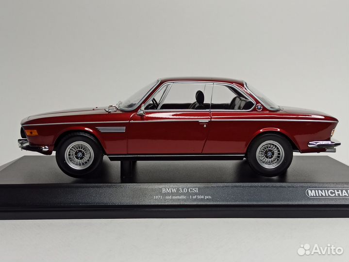 Bmw 3.0 Csi - 1971 (E9) Minichamps 1:18