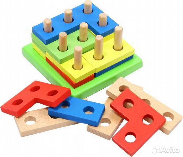 Развивающая деревянная игрушка для малышей