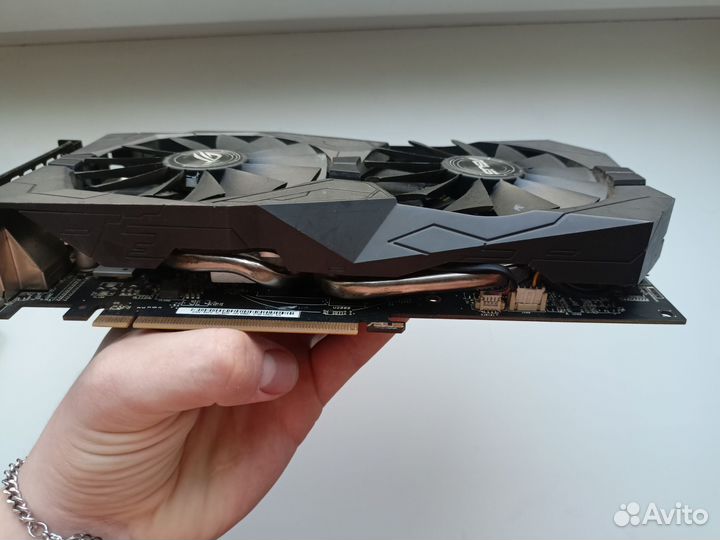 Видеокарта asus strix rx 470 8 gb