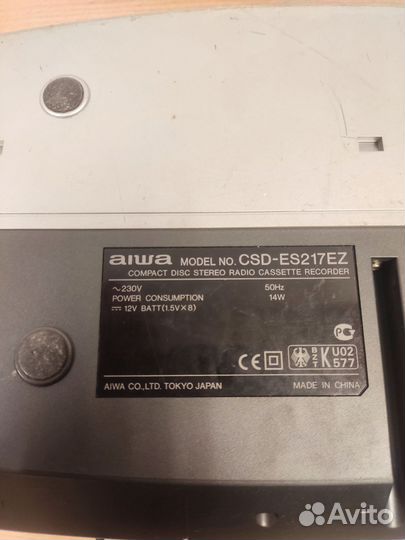 Магнитофон aiwa csd-es217ez