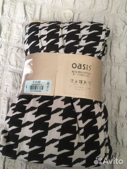 Колготки новые Oasis с рисунком M/L