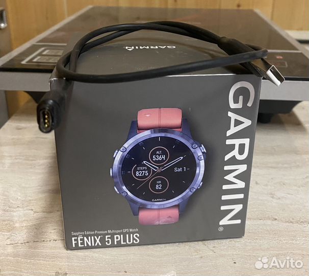 Смарт часы Garmin fenix 5plus sapfir titanium