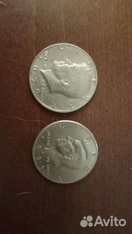 Монеты коллекционные большие, 1/2 доллара