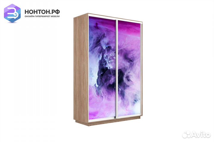 Шкаф-купе 2-х дверный Нонтон фото №1011 / дуб соно