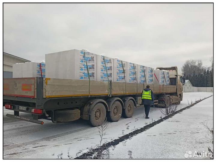 Газоблоки пеноблоки Бонолит. Доставка