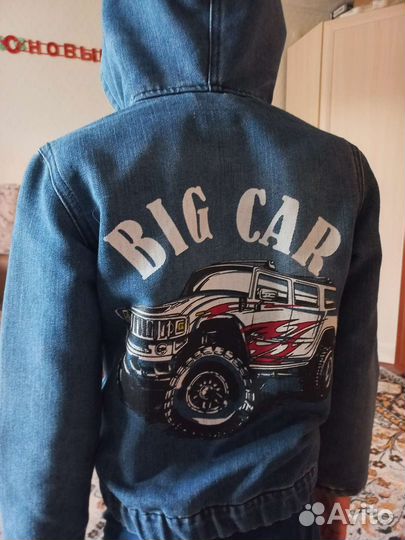 Джинсовая куртка для мальчика 122 128