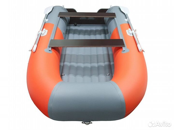 Лодка пвх Gladiator E350S оранжево/темно-серый