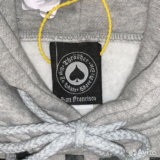 Худи Thrasher серое