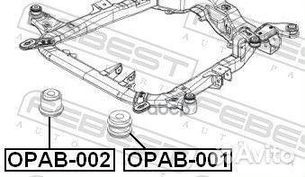 Сайлентблок подрамника opel astra H 2004-2010 F