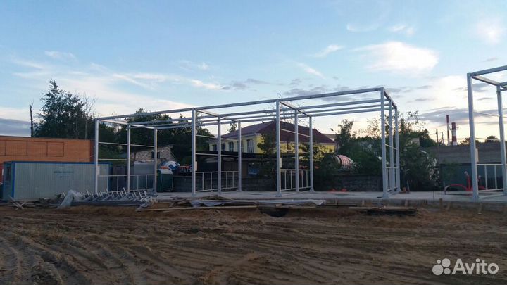 Металлоконструкция для мойки самообслуживания
