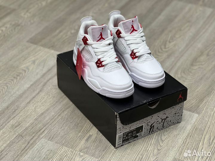 Кроссовки Air Jordan 4 Red Metallic (36-45)