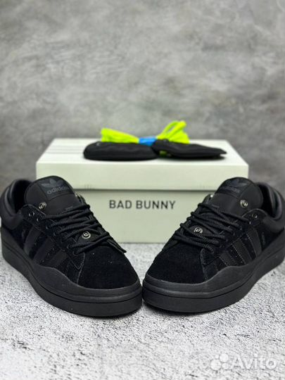 Кроссовки Adidas Campus Bad Bunny 'Total Black'