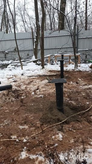 Установка винтовых свай
