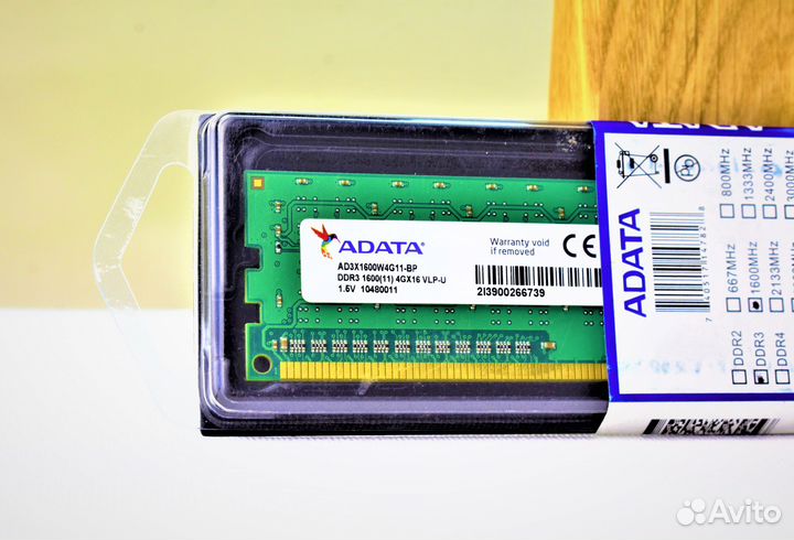 Adata DDR3 1600 MHz 4 GB