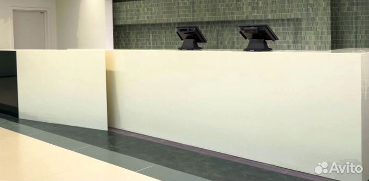 Барная стойка для офиса из искусственного камня