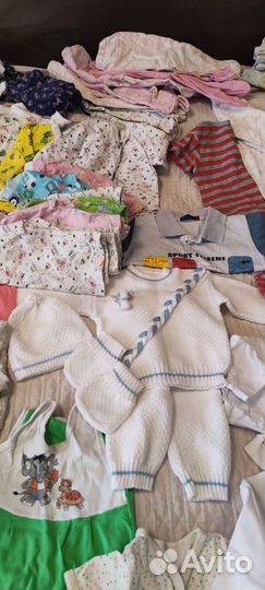 Одежда для новорожденных и на 1 год пакетом