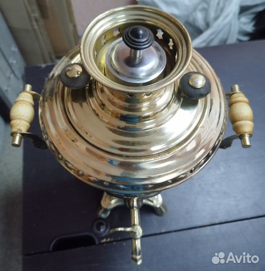 Самовар Рюмка 3 литра на дровах Косами новый