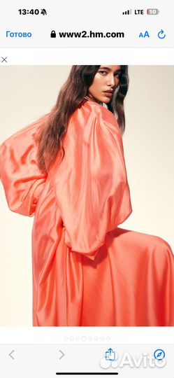 Шелковое платье hm