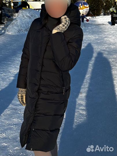 Пуховик женский 48 50 бу длинный