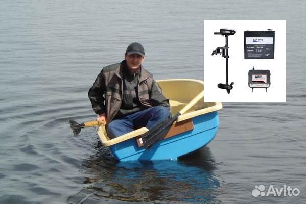 Вёсельная лодка с электромотором Тортилла Sea-Pro