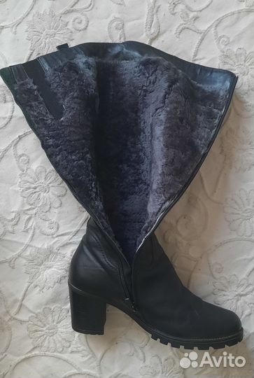 Сапоги зимние женские 39 размер натуральная кожа