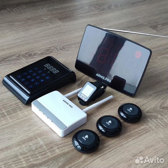 Кнопка вызова персонала, часы, табло, пуль, репите