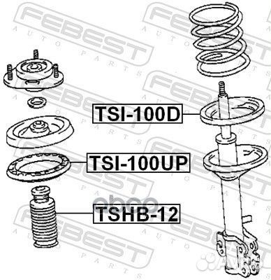 Проставка пружины TSI-100D TSI100D Febest