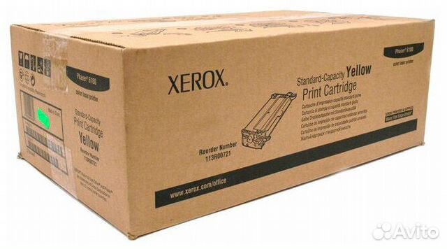 Картридж для Xerox Phaser 6180 (113R00721), желтый