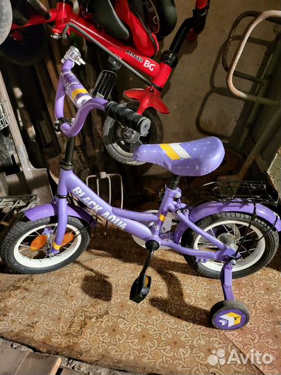 Велосипед детский black aqua