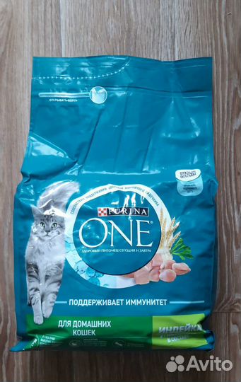 Корм для кошек Purina ONE индейка 3 кг