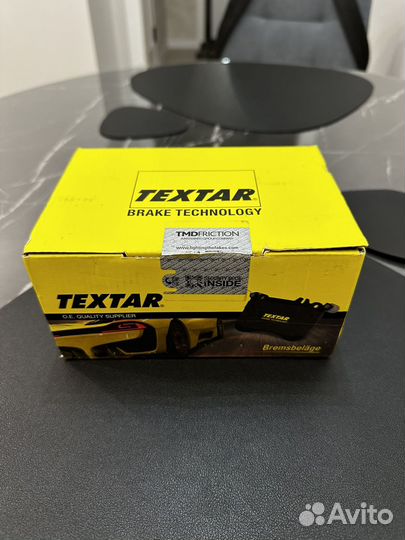 Тормозные колодки передние на mercedes Textar