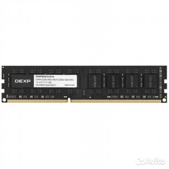 Модуль памяти 08GB dexp (dexp8GD3UD16) DDR3 8192MB