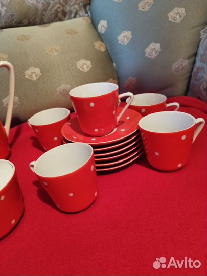 Кофейный сервиз гдр Kahla новый фарфор