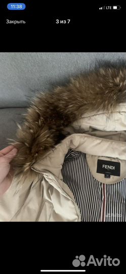Куртка fendi зима