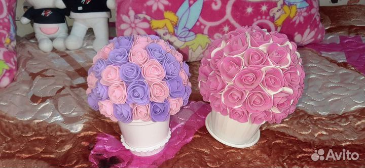 Букетик цветов из фоамерана