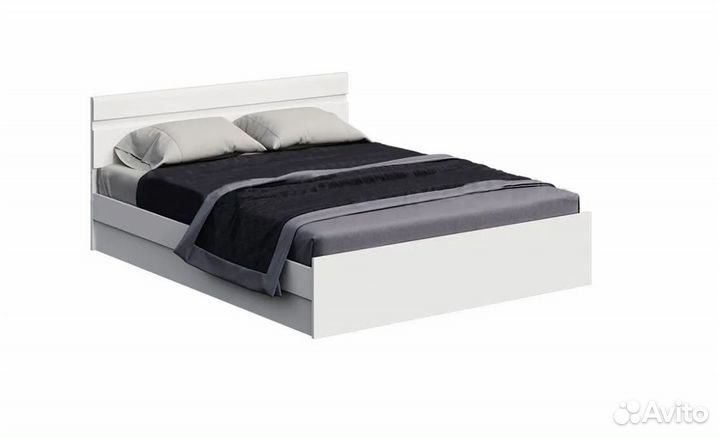 Кровать Нэнси NEW белый глянец