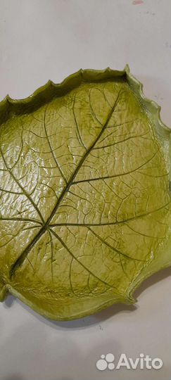 Подставка декоративная тарелка лист
