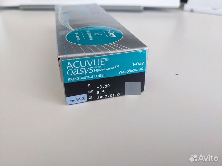 Линзы однодневные -3.50 Acuvue Oasys