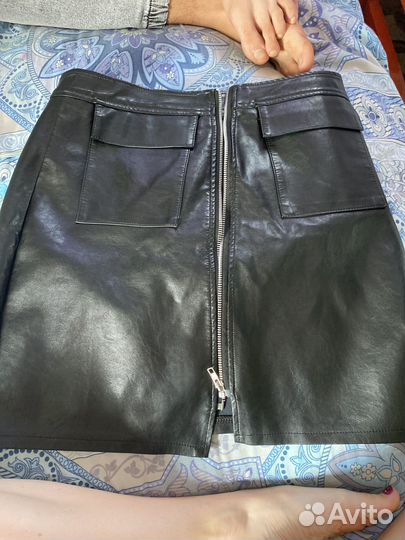 Юбка кожаные