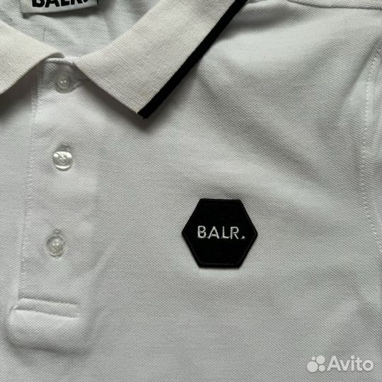 Поло balr белое мужское