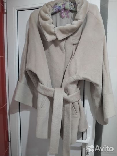 Пальто женское демисезонное 52 54 альпака