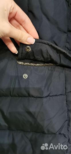 Куртка мужская синяя с воротником зима 56 р XXL