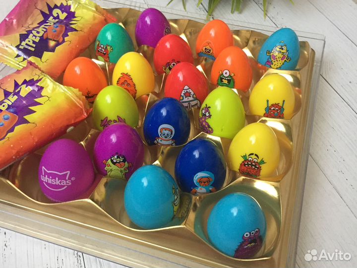 Треснутые-2 (Яйца) из Дикси, 18 штук